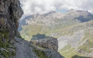 Bernese Alps on a hike through the Hohturli pass