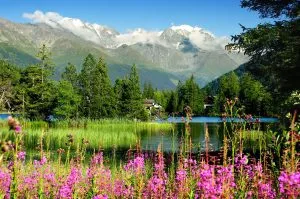 champex lac un charmant village de montagne entouré de montagnes