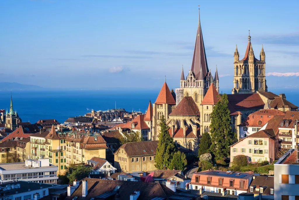 Lausanne, Stadt am Genfer See, Schweiz