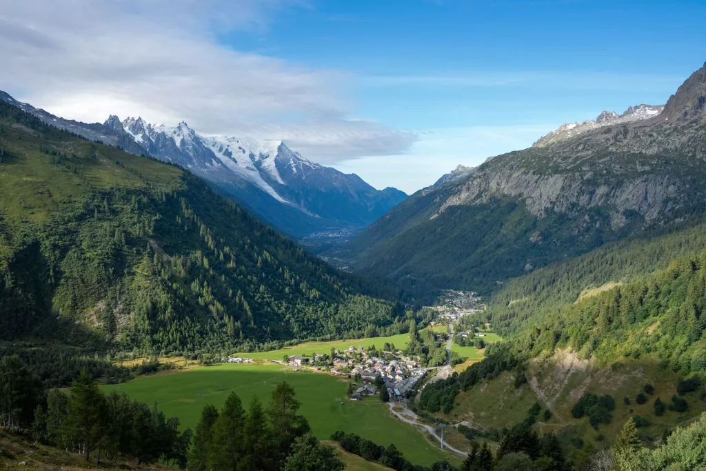 De vallei van Chamonix achterlaten