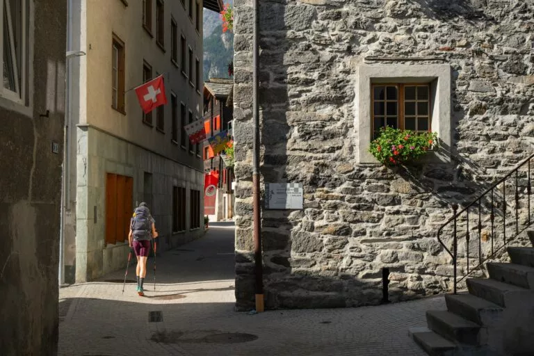 Resting in quaint Swiss towns