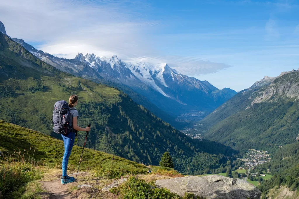 Iniziare l'escursione nella Valle di Chamonix